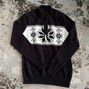 Vineyard Vines Wool Argyle Snowflake 1/4 Zip